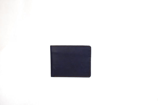 Blue & Orange Leather Wallet