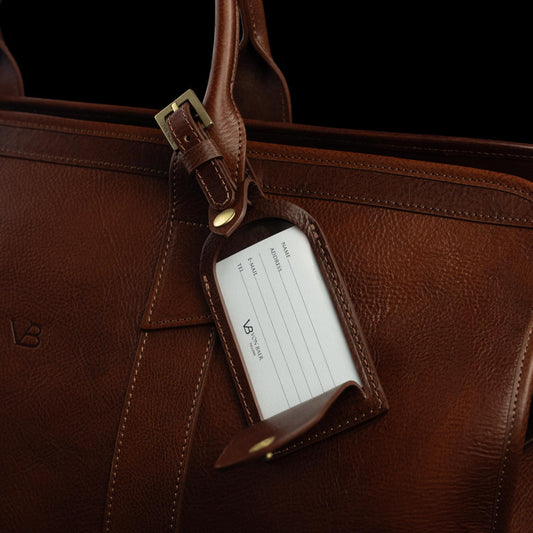 Signature  Full-Grain Leather Luggage Tag