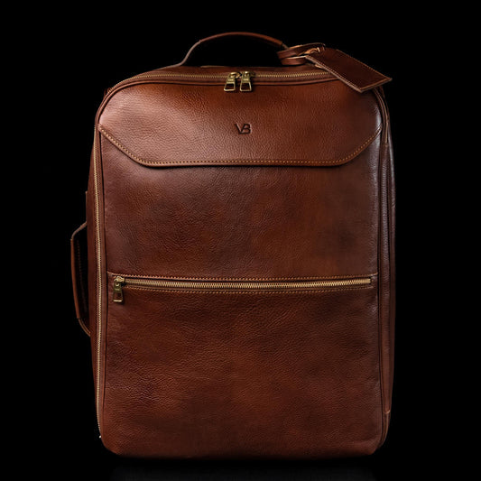 Voyager  Leather Carry-on Bag with Wheels